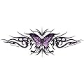Wyvern Purple & Black Tribal Butterfly Sticker ~ Nene's Wyvern Butterfly Fantasy Art Decal