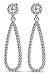 18k White-Gold, Long Teardrop Earrings, 1.48 ct. title=