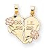 14k Gold Two-tone Break-apart Big Sis and Little