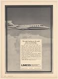 1970 LIMESS Aircraft Equipment Engineering Works N594GA Gulfstream Airplane Print Ad (Memorabilia) (57470)