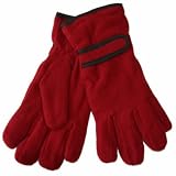 Ladies Warm Fleece Winter Gloves Thermal Thinsulate Lined and Velcro Wrist Strap GL136. One Size Fits Most
