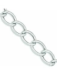 Genuine 14K White Gold 8In Polished Fancy Link Bracelet 8 Inches 9 Grams Of Gold 100% Satisfaction Guaranteed.