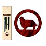 English Toy Spaniel Wind Chimes X-SMALL Forest Green