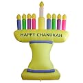 Festive Colorful Menorah Outdoor Décor - Multicolor (8')