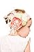Baby Girl Boutique Floral Headband * White for Christening, Communion, Blessings for Babies and Girls * Curly Feathers * Wide Stretch Lace Band * Photo Prop * Formal Dressy Wear