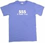 555 A Lesser Evil Men's Tee Shirt Small-Light Blue