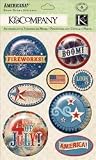 Americana Snow Globe Stickers