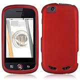 Motorola CLIQ 2 Rubberized Shield Hard Case - Red
