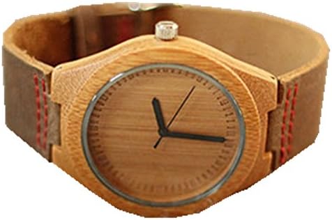 Meeyoung Wood Retro Leather Strap Watch
