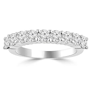 1.50 ct Bag1.00 ct Ladies Round Cut Diamond Wedding Band in Platinum In Size 14.5