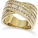 14K Yellow Gold Diamond Bridal Anniversary Band Ring