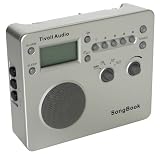 Tivoli Audio SongBook AM / FM Alarm Clock Travel Radio, Silver