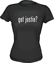 got justin? Logo Womens Babydoll tee Shirt in 6 Colors Small thru XL