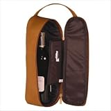 Single Travel Wine Bottle Carrier Color: Tan