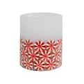 Embedded Peppermints Battery Operated Wax Candle - 3"x4"
