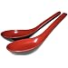 Asian Red/Black Soup Spoons, Set of 2