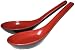 Asian Red/Black Spoons - Set of 2