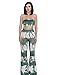 Sedrinuo Women's New 2 Piece Strapless Printed Pants Jumpsuit