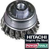 Hitachi Ø 65mm M14 Topfbürste mit Draht, 751310 (für INOX) Bürste [gedreht, zum Bearbeiten von INOX]