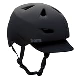  Bern Brentwood Summer Matte Helmet with Visor, Black, X-Large