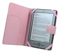 iTALKonline PadWear BABY PINK Executive BOOK Wallet Case Cover Shield Slot for Amazon Kindle 4 (4G) Global Wireless 3G 6" 6 inch 2011 Model