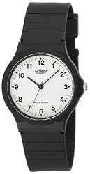 Casio Men's Analog Black Resin Strap Watch #MQ24-7B