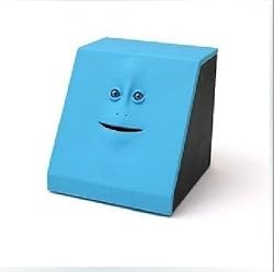The Face Shaped Coin Bank-Blue