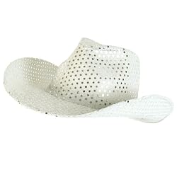 COWBOY SHAPEABLE FEDORA GLITTER SEQUINS HAT DANCE SILVER