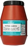 Roland Pitted Greek Country Olive Mix, 4 lb. 6 oz. Jar