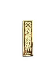 14K Yellow Gold Celtic Peacock Celtic Lg Pendant. Made in USA.