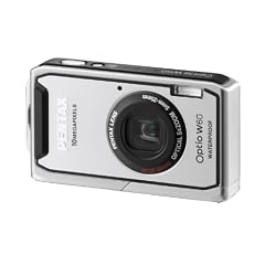 Pentax Optio W60 Digitalkamera (10 Megapixel, 5-fach opt. Zoom, 6,4 cm (2,5 Zoll) Display, wasserdicht) silber