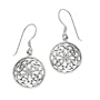 Sterling Silver Celtic Knot Round Drop Earrings