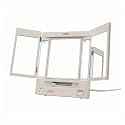 Jerdon JGL9W 5X Magnification Tri-fold Lighted Mirror