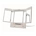 Tri-Fold Lighted Swivel Mirror - 5x Magnification by Jerdon