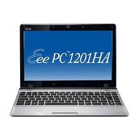 Asus 1201HA 12.1-inch Netbook (Intel Atom Z520 1.33 GHz Processor, 2 GB RAM, 250 GB HDD, up to 8.5 Hour Battery, WLAN, Webcam, Windows 7 Home Premium, Silver)