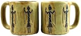 One (1) MARA STONEWARE COLLECTION - 16 Oz Coffee/Tea Cup Collectible Dinner Mugs - Yei Figures Design