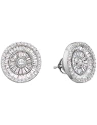 1.58 cttw 14k White Gold Diamond Mens Earrings (Real Diamonds: 1.58 cttw)