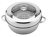 Review Kinetic  / Classicor 29272 11.5 Inch 5.5qt SS convection Cooker withstraight hi dome window lid buffet handles - plain box