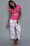 Hello Kitty Intimates The Lovely N' Cozy PJ Set in Pink,Sleepwear for Women