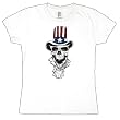 Uncle Sam Skull Ladies T-Shirt