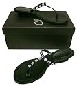 Cole Haan Women's 'Kalla Thong' Black Leather Sandal