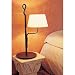 Ferrara Swivel Arm Table Lamp Finish: Black Iron, Shade: Cotton, Bulb Type: Fluorescent