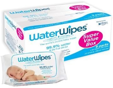 WaterWipes Super Value Box - Pack of 9, Total 540 Baby Wipes by Irish Breeze