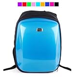 Hard Front Shell Laptop Backpack with Zippered Pocket and Padded Compartment for 15.4 inch Apple MacBook Pro Laptops (Blue)