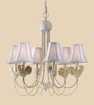 Six-light Rooster Chandelier