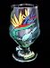 Bird of Paradise Design - Hand Painted - High Ball - All Purpose Glass - 10.5 oz.