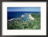 Kee-E Beach, Na-Pali Coast, Kauai, Hawaii Framed Photographic Poster Print by Martin Fox, 22x17