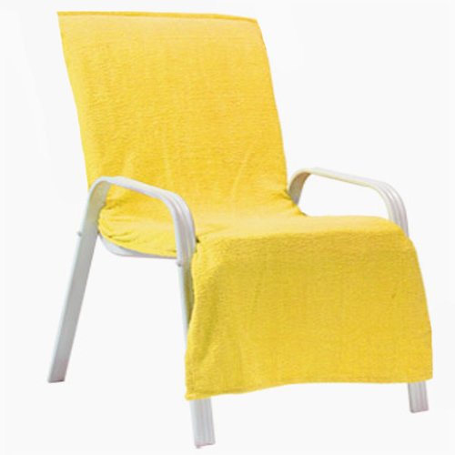Super Soft Collection - Set of 2 Pool / Beach Towels; 100% Eco-Friendly Turkish Cotton; Color: Duck Yellow