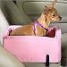 Small Luxury Console Pet Car Seat - Black/Herringbone