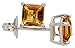 November Birthstone 14K White Gold Basket Set Stud title=
